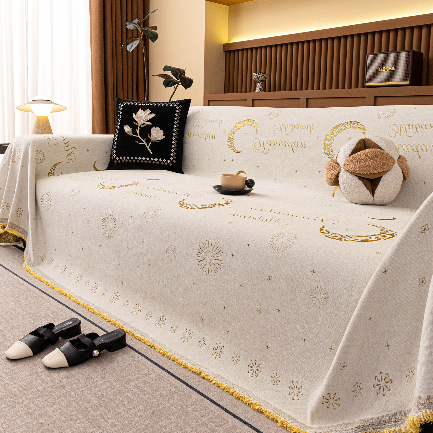 四季通用沙发巾一整张全盖轻奢高级感固定防滑沙发坐垫子盖布巾座,居家布艺,沙发垫,淘宝优惠券,粉丝福利购,淘宝优惠卷