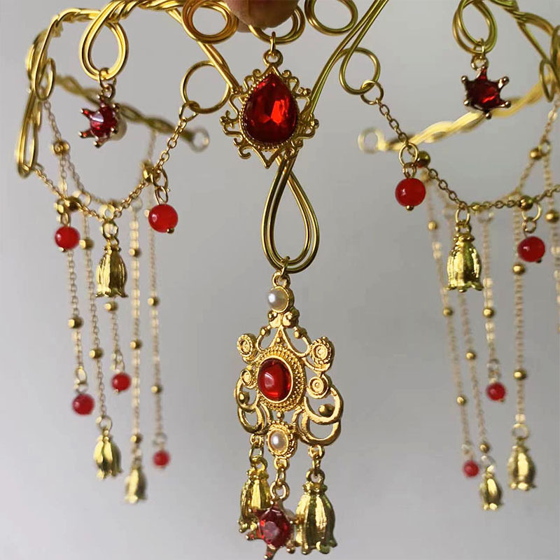 汉服头饰多用超仙流苏古代异域风情古风额饰眉心坠发饰古装配饰品