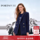 商场同款 外套 优雅收腰毛呢西装 宝姿PORTSPURE女装 2025秋冬新品