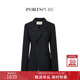 外套 收腰不对称设计西装 宝姿PORTSPURE女装 舒适高智通勤解构修身
