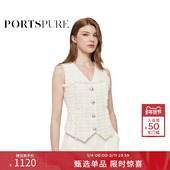 静奢经典 宝姿PORTSPURE女装 春季 小香风马甲