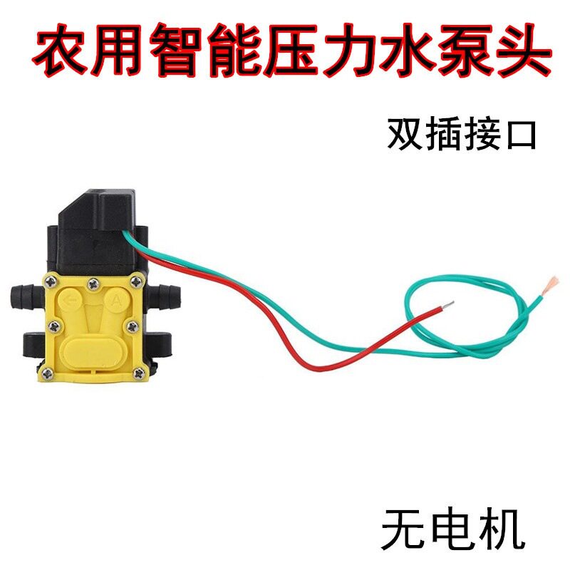 电动喷雾器水泵隔膜泵压力泵头12V高压泵配件自吸抽水喷雾洗车器图片