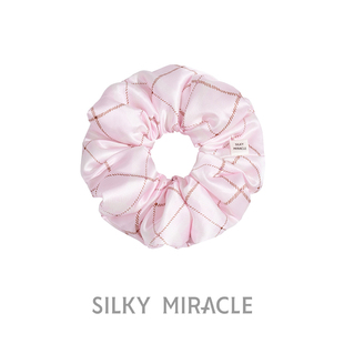 soleil新款 SILKY deux 氛围感发饰 MIRACLE泡芙真丝水晶发圈A