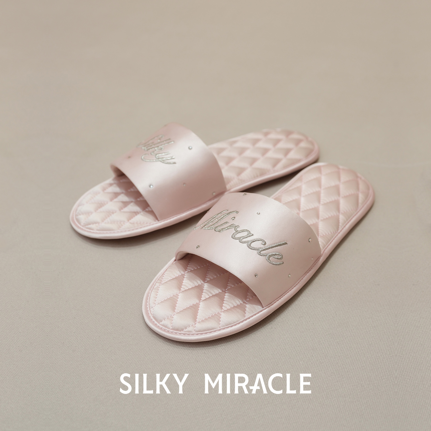 SILKY MIRACLE SNOWFALL真丝水晶清凉拖鞋室内家居鞋女士新款