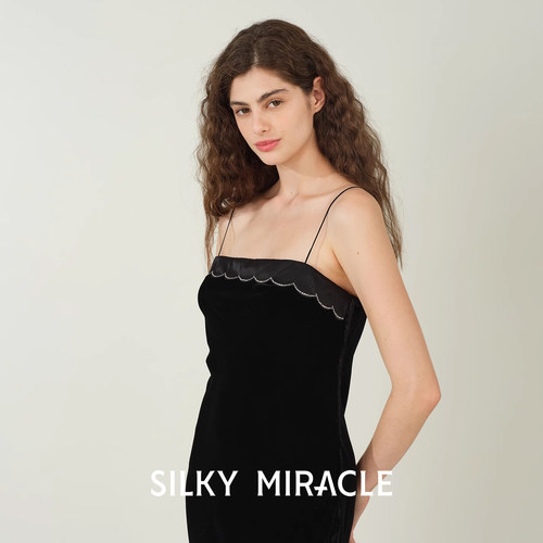 SILKYMIRACLE丝绒真丝睡裙