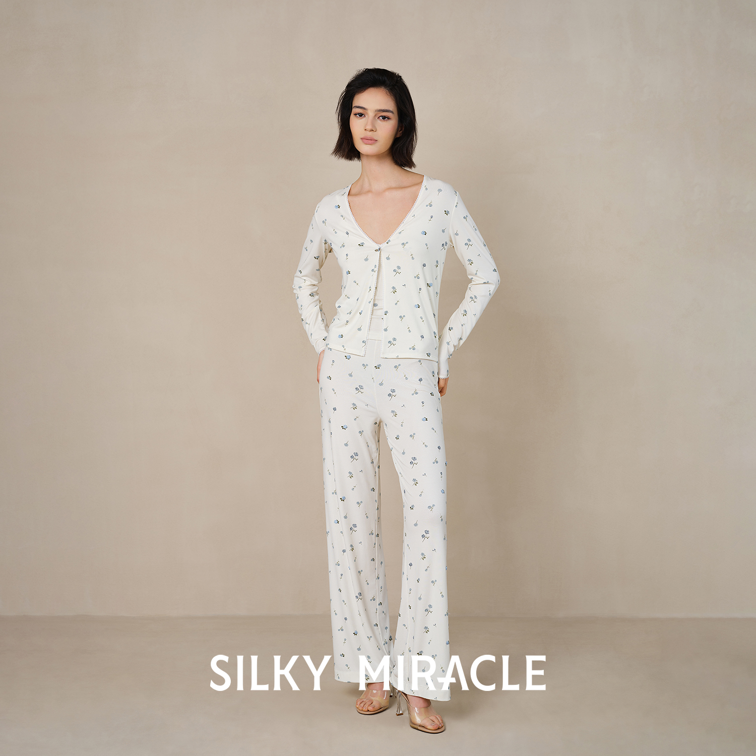 SILKYMIRACLE女针织长袖长裤