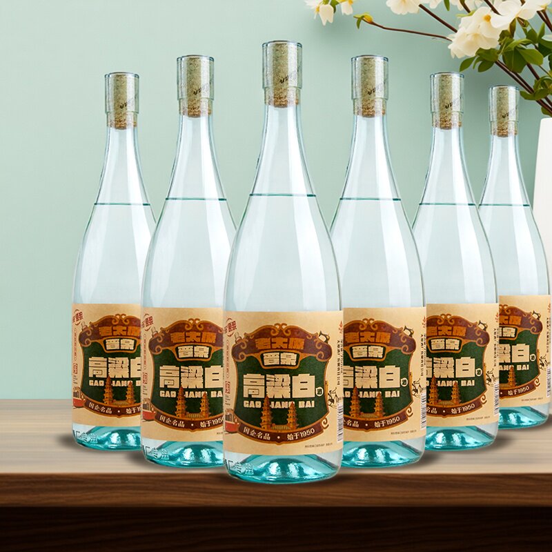 山西太原酒厂晋泉高粱白酒66度原浆750ml整箱6瓶高度粮食酒泡酒