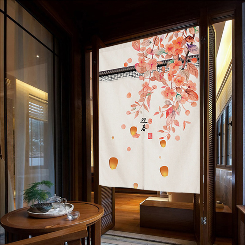 Chinese style door curtain Partition curtain Aisle Rental TOILET toilet Occlusion Entrance Fabric art Half-curtain Punch holes Hanging curtainin the Home Fabric , Curtains and curtain accessories , Curtain  category - from Buy2taobao.com to provide professional Taobao agent buy service