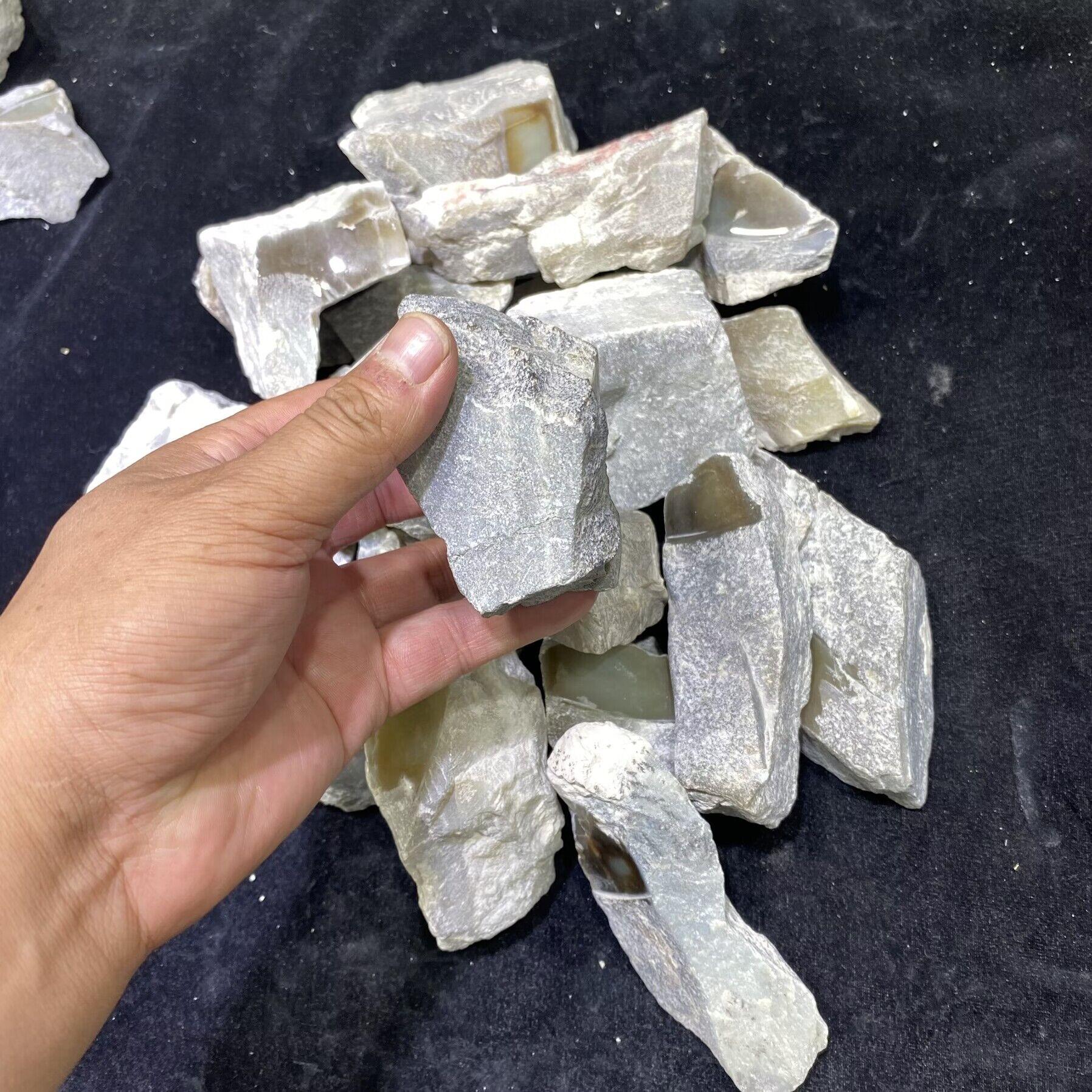 2025和田玉新疆青海昆仑玉和田玉边角毛料原石料天然下脚产地随机