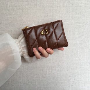 钱包女短款 新薄复古油蜡皮卡夹小巧拉链零钱袋证件收纳钥匙口红包