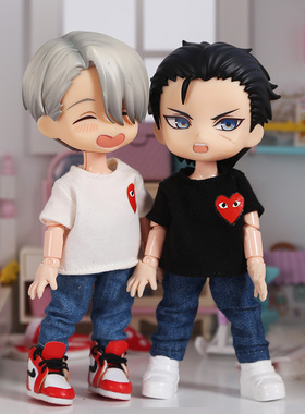 ob11娃衣 衣服 牛仔裤 长裤 裤子 美结猪 gsc粘土手办 PICCODO