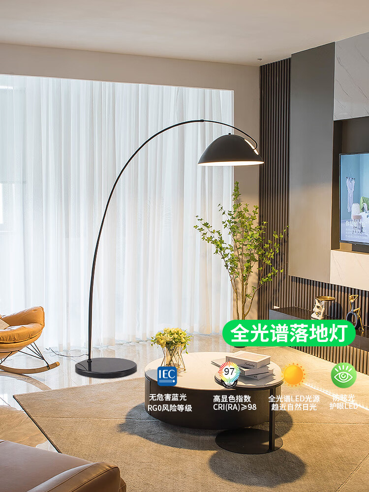 垂钓灯落地灯现代极简客厅沙发灯北欧创意极简灯豪华设计立式台灯