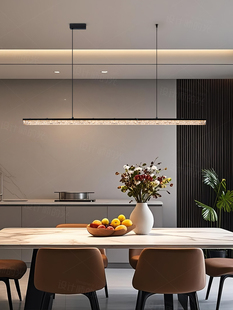 简约餐厅灯枝形吊灯现代简约岛式台灯意式高端长办公室一字灯