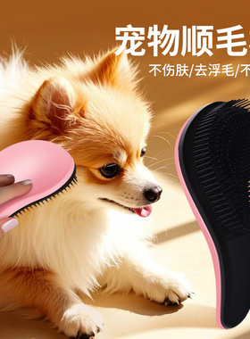 狗狗梳子按摩梳泰迪金毛梳毛专用宠物梳蓬松洗澡神器比熊顺毛用品