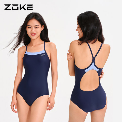 洲克泳衣女竞速游泳馆专用温泉