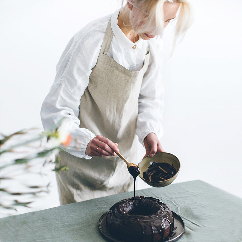 亚麻工作室儿童简约风时尚围裙