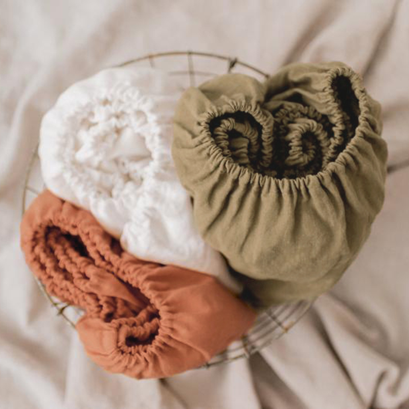 北欧风天然亚麻素色防尘定制日式