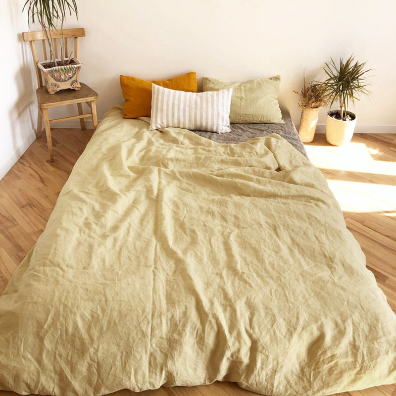 外贸进口法国亚麻被套纯色水洗麻布被罩单件100%纯亚麻单双人透气,床上用品,被套,淘宝优惠券,粉丝福利购,淘宝优惠卷