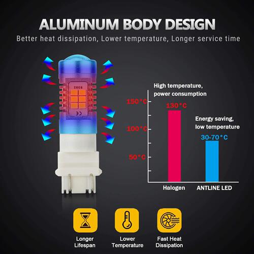 汽车LED行车灯 3156 3157 2835 21SMD 高亮刹车灯 LED转向灯红光