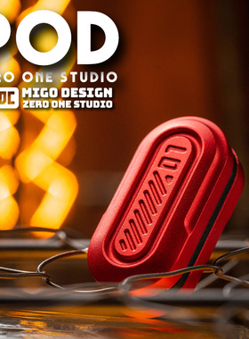 指玩屋 Pod推牌01EDC啪啪币 指尖陀螺金属减压解压黑科技玩具