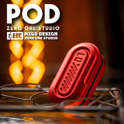 指玩屋 Pod推牌01EDC啪啪币 指尖陀螺金属减压解压黑科技玩具
