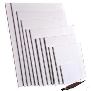 油画材亚麻油画框油画布油画板涂颜料工具材料练习内框油画颜料初学者油画画布亚麻手绘画布画板木条带框批发