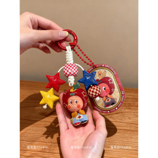 葡萄甜星星人包包挂件情侣钥匙扣手工DIY挂饰卡通可爱公仔摆件