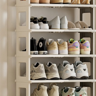 架 家用现代简约可折叠鞋 架简易多层鞋 子收纳架塑料免安装 折叠鞋