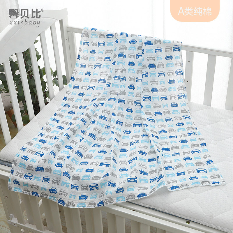 馨贝比新生婴儿纯棉纱布浴巾夏季薄款初生宝宝超软全棉吸水毛巾柔