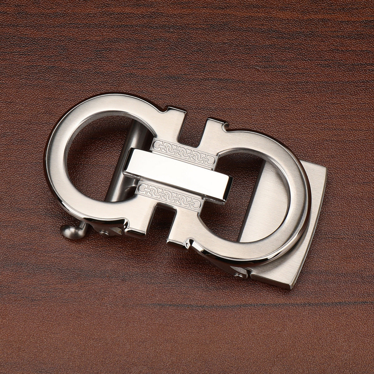 欧洲站CITEX LV轻奢侈自动扣皮带头扣头男士腰带扣头配件8字母3.5