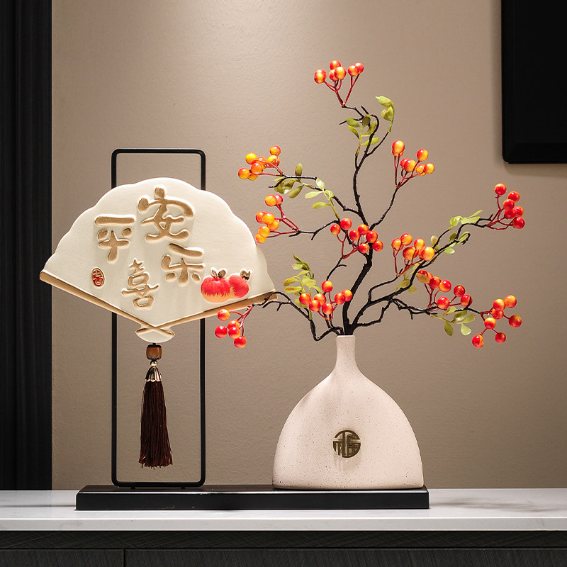 高档客厅平安喜乐发财果摆件电视柜玄关乔迁入宅新年礼品家居装饰,家居饰品,装饰摆件,淘宝优惠券,粉丝福利购,淘宝优惠卷