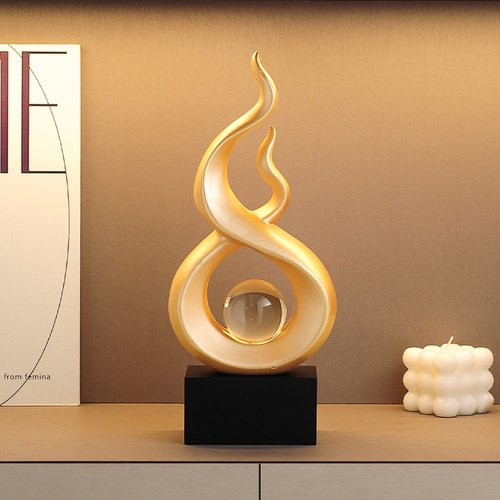 风生水起摆件轻奢高档高级感酒柜装饰品客厅电视柜档办公室装饰品