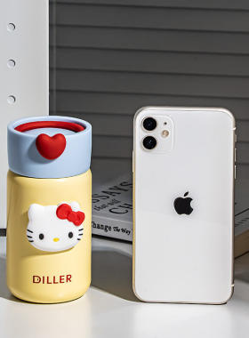 日本进口迷你保温杯hello kitty可爱KTHello水杯小号可携式口袋高