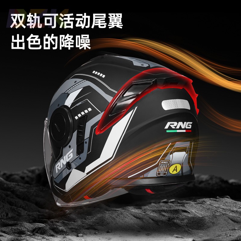 RNG品牌摩托车3/4头盔骑行头盔蓝牙耳机摩托车头盔电动车女头盔.1