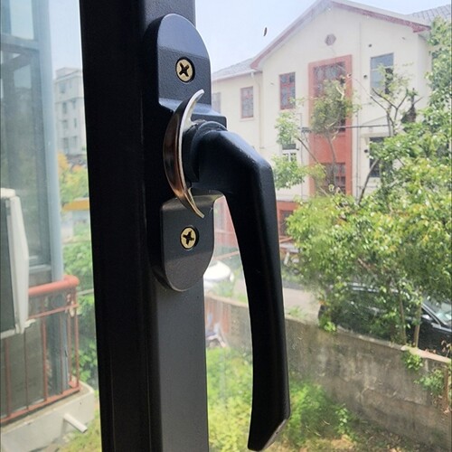 平移钩窗扣移门推拉月牙锁配件塑钢推拉门窗户锁铝合金锁扣窗锁