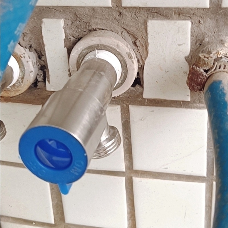 304马桶加长八字阀三通阀不锈钢一进一出加厚家用阀门防爆三角阀