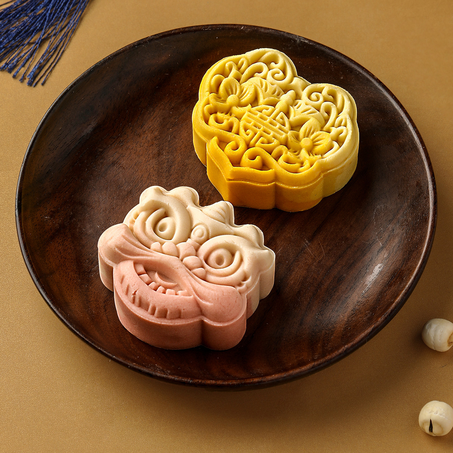 国潮月饼模具手压式家用压花绿豆糕冰皮磨具糕点烘焙造型2026新款