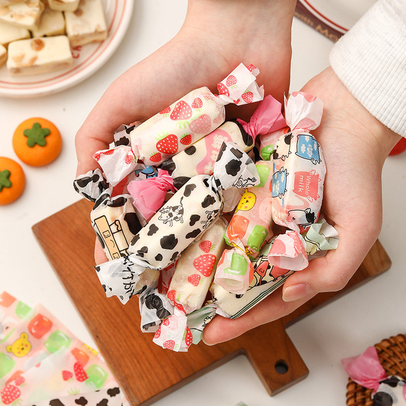 牛轧糖包装纸糖果纸糖纸手工包糖包装袋食用糯米纸太妃糖烘焙家用,厨房/烹饪用具,点心包装盒/包装袋,淘宝优惠券,粉丝福利购,淘宝优惠卷