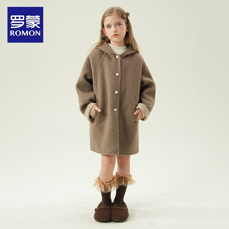 【澳洲羊毛】罗蒙女童羊毛大衣