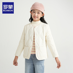 罗蒙儿童内胆女童学生内穿棉衣服轻薄校服神器棉袄非羽绒内搭冬季