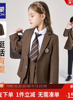 罗蒙儿童学院风西装外套春秋款