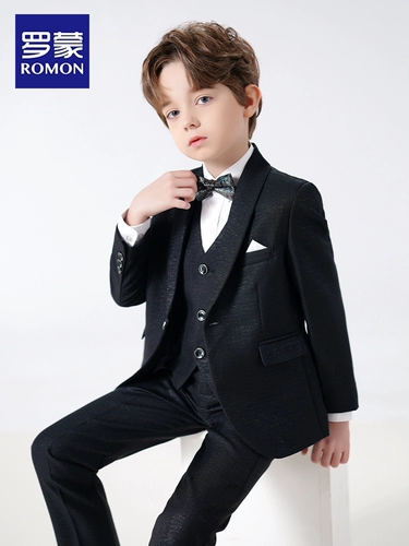 Детский классический костюм для мальчиков, платье девочки цветочницы, наряд для музыкальных выступлений