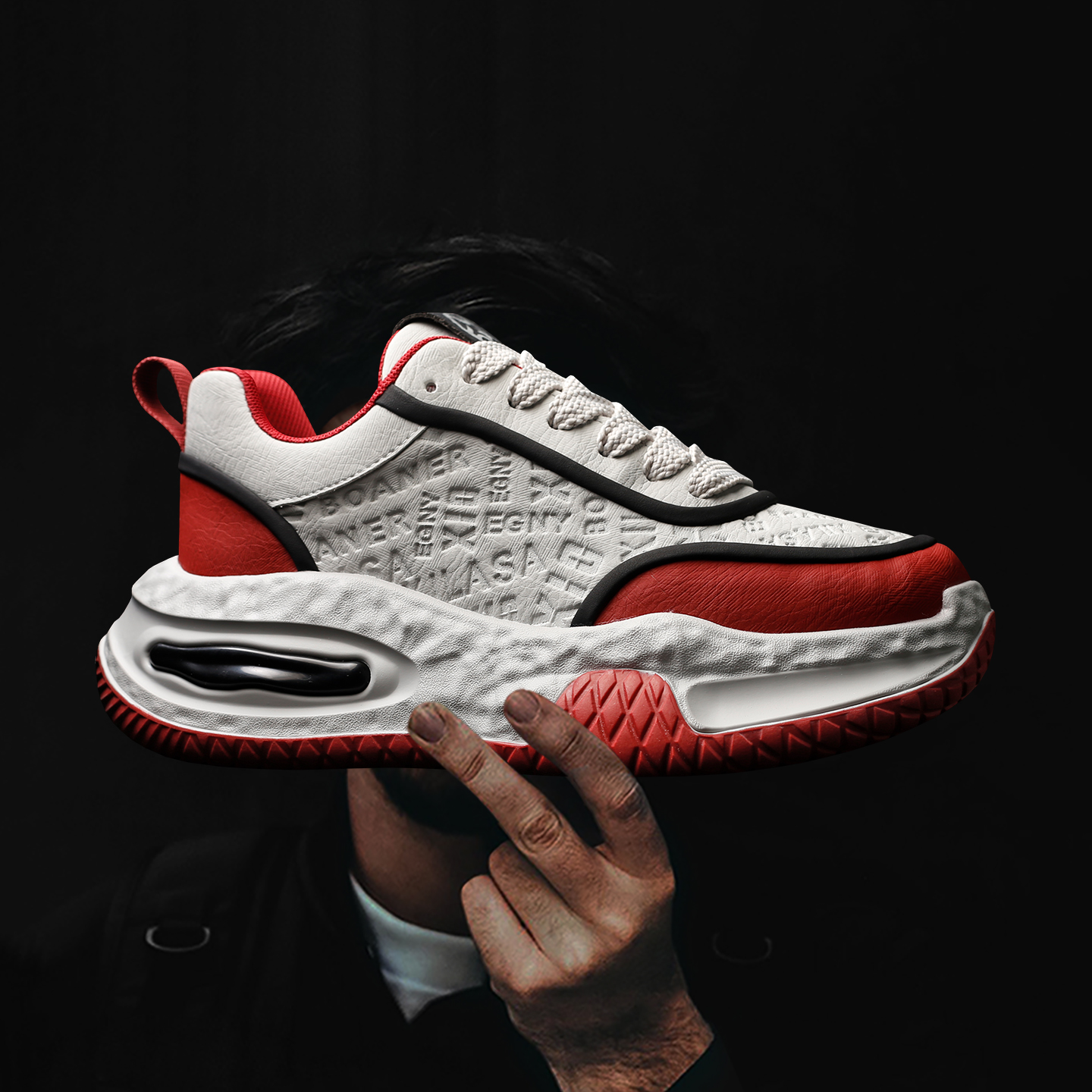 欧货小众溶解老爹鞋增高6CM