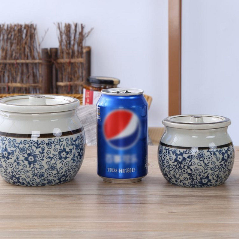 陶瓷装油器皿厨房带盖放油的罐子熟油荤油罐猪油罐老式家用搪瓷罐|ruв категории кухня/посуда, кухонный Гаджет/кухня хранения, тарного хранения/кухня хранения посуды, приправы бутылки - от Buy2taobao.com для оказания профессиональной услуги покупки агента Taobao