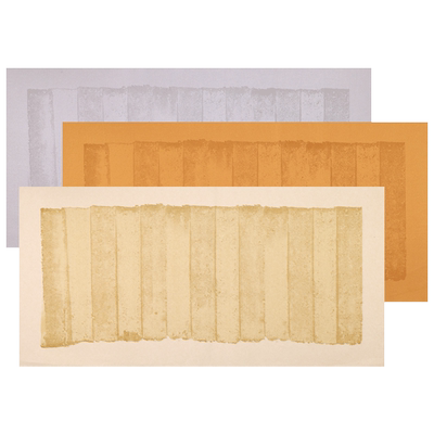 状元笺宣纸竖格子汉简书法作品