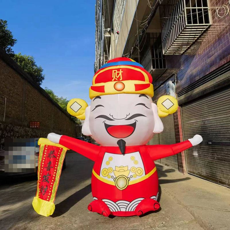 开业活动气模广告挥手充气卡通人偶厨师庆典餐饮猪八戒气模人