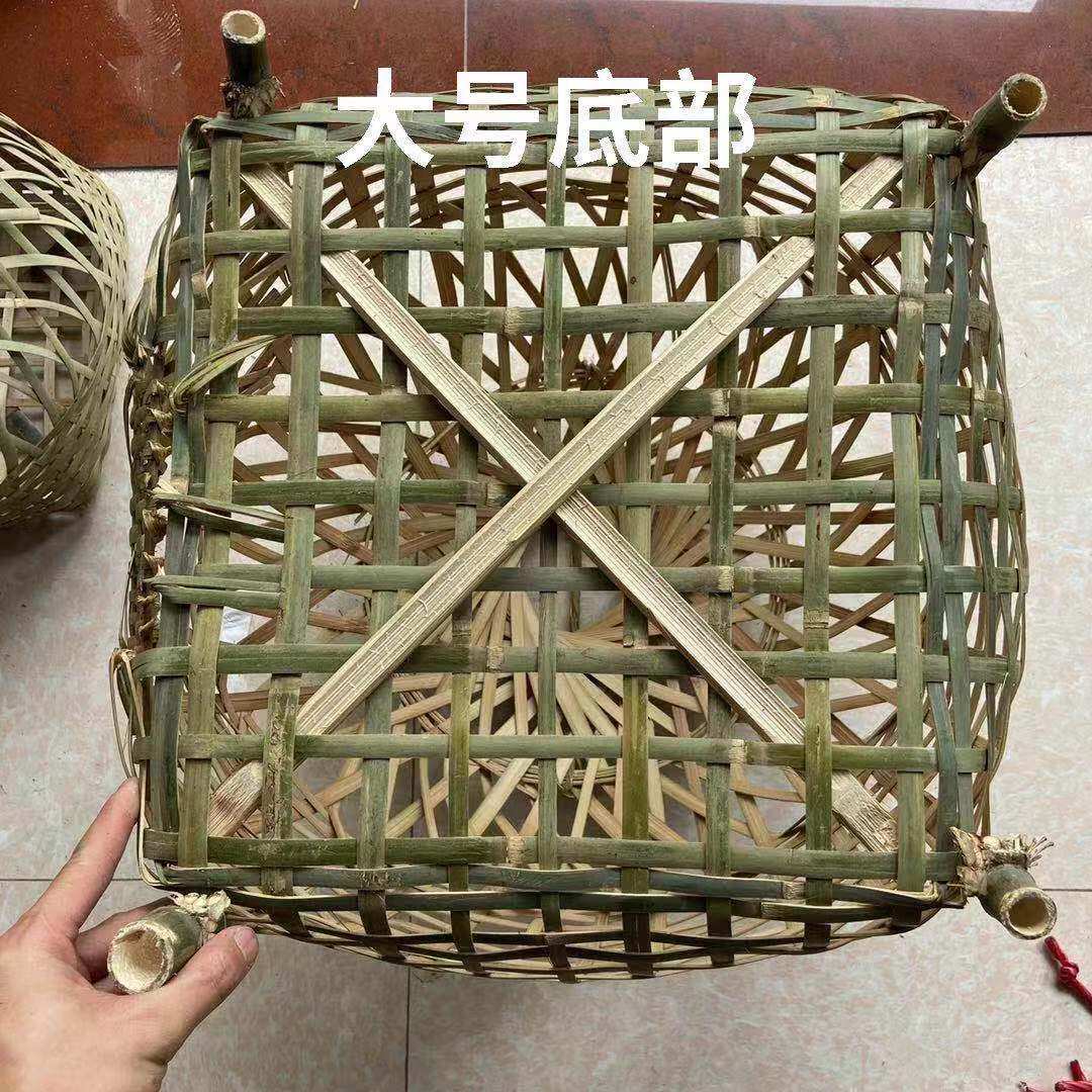 竹编手工制品鸡笼鹅笼鸭笼结婚行大礼家禽竹笼子动物笼子猫笼簸箕