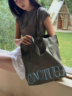 CAC印花大号购物袋彩色牛仔帆布包印花大容量包包托特包