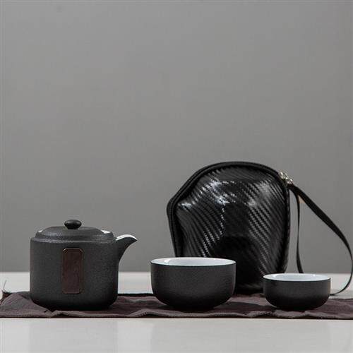 德化羊脂玉白瓷茶具茶叶罐茶壶一壶四杯旅行收纳茶具套装支持logo