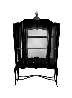 Bocadolobo黑色酒柜意式轻奢高级感酒柜创意设计师新款别墅储物柜